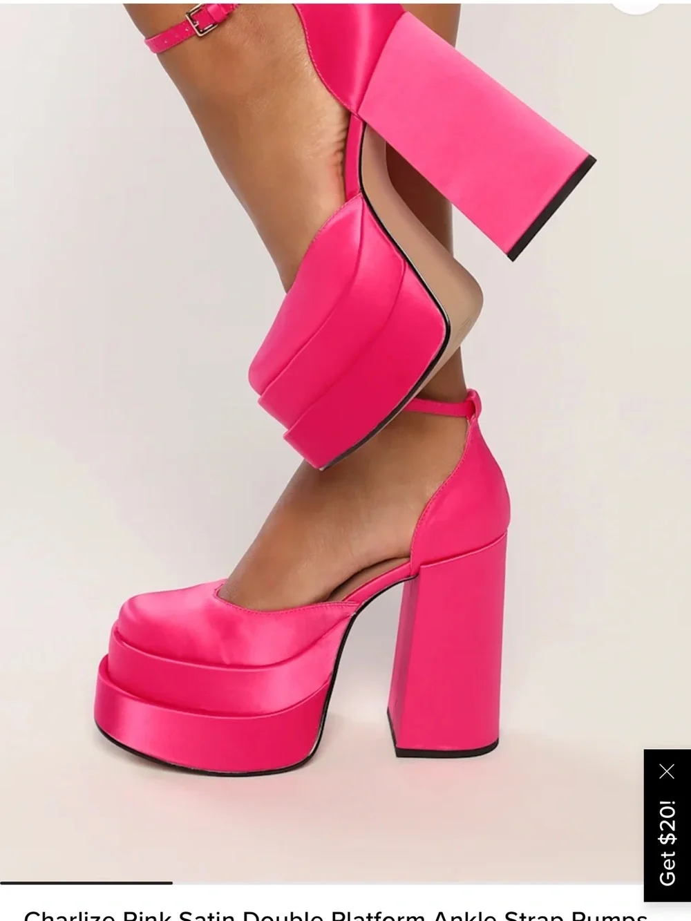 Steve Madden Charlize Hot Pink Platform Pumps